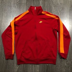 Nike Zip Up Orange Stripe Jacket